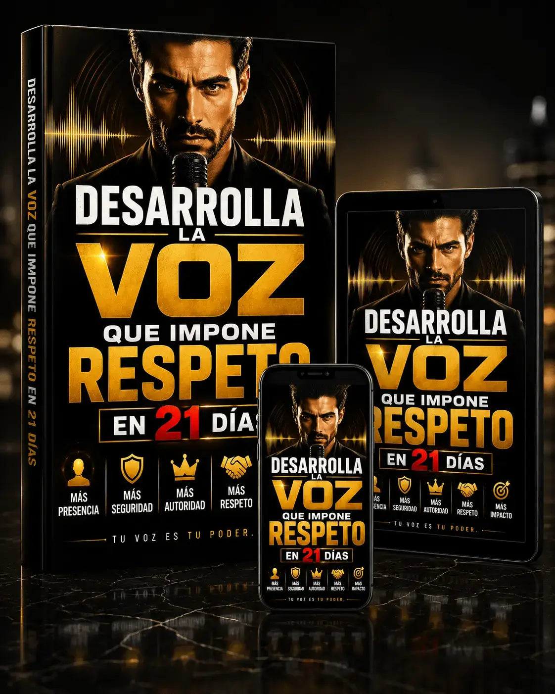 El sistema completo de 21 días para desarrollar una voz de autoridad + 5 bonos exclusivos